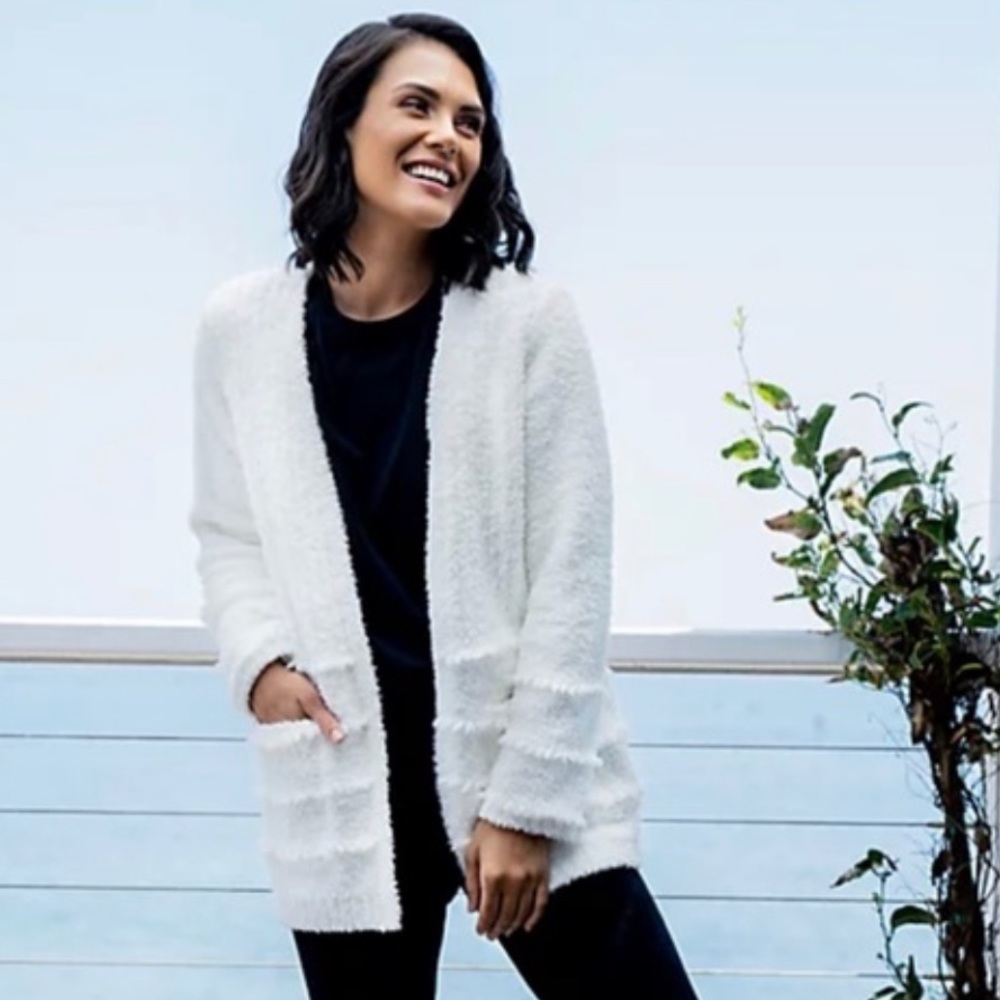Barefoot Dreams White Cardigan